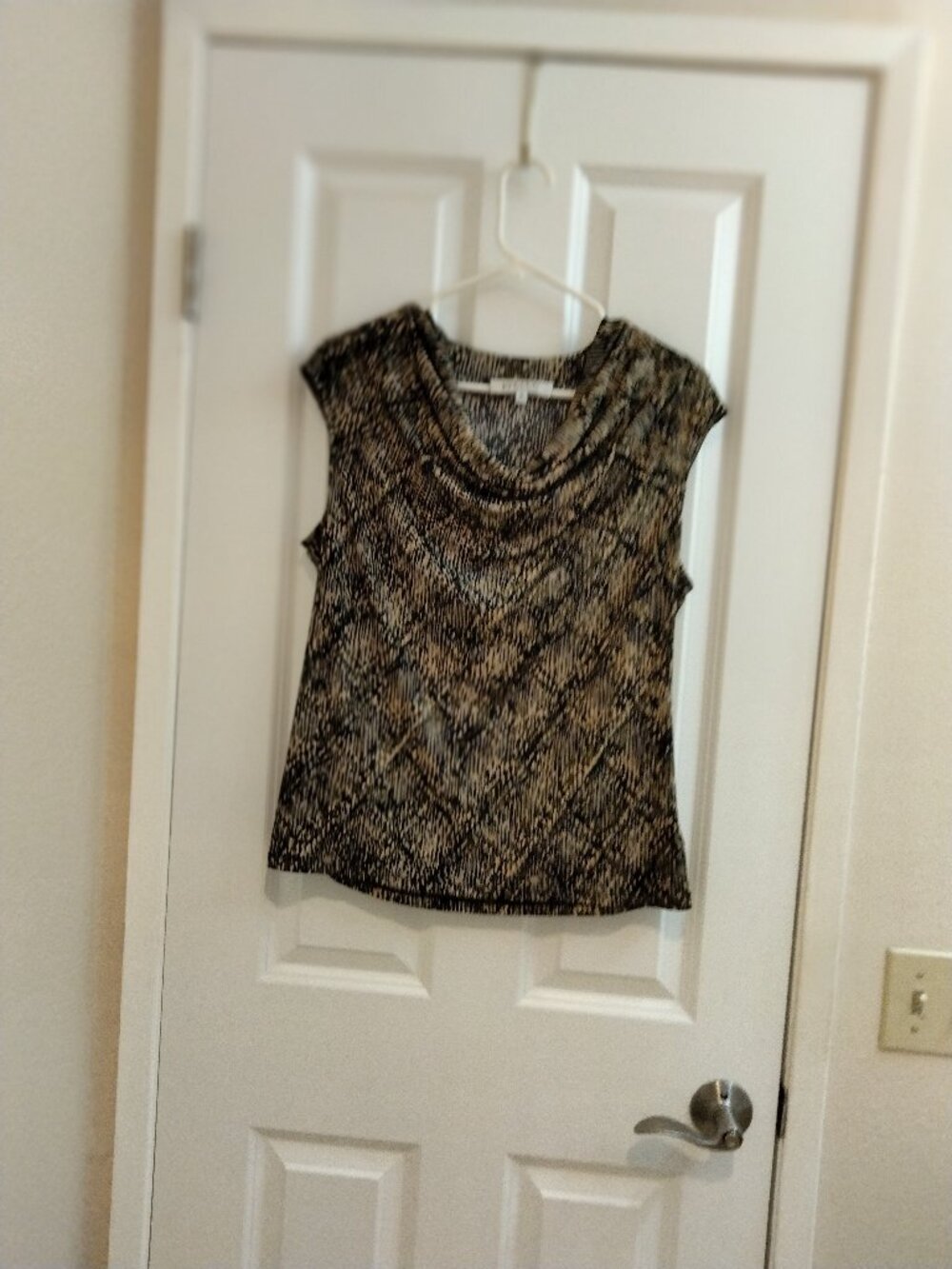 Black with gold threads blouse - Kasper - Size M - Perfect condition